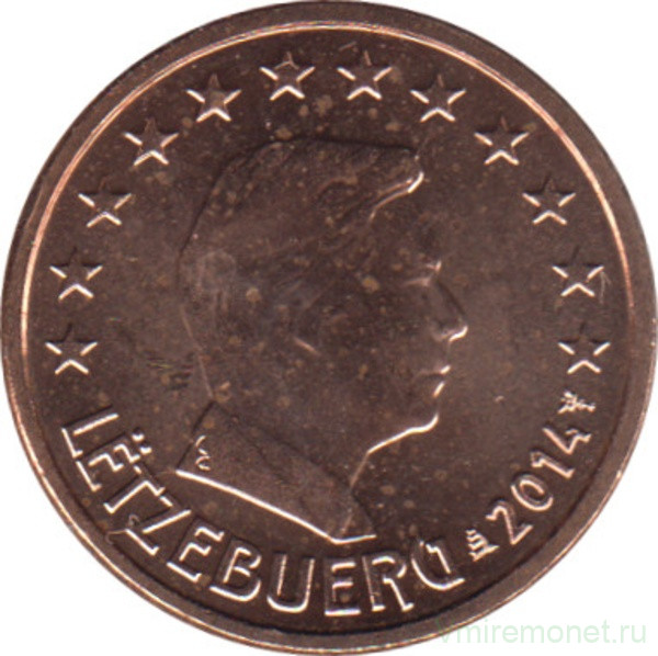 Монета. Люксембург. 1 цент 2014 год.