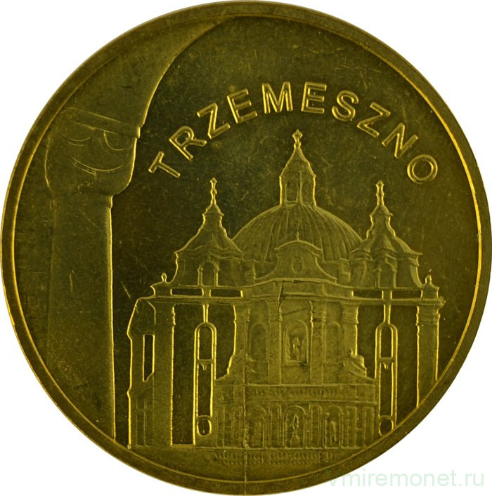 Монета. Польша. 2 злотых 2010 год. Тшемешно.