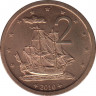 Монета. Острова Кука. 2 цента 2010 год. рев.