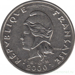 Монета. Новая Каледония. 50 франков 2000 год.