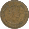 Монета. Британские Восточные Карибские территории. 5 центов 1964 год. рев.