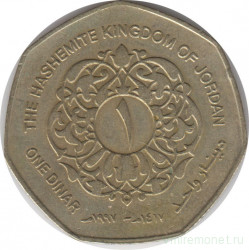 Монета. Иордания. 1 динар 1997 год.