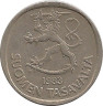 Аверс.Монета. Финляндия. 1 марка 1983 год (N).