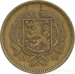 Монета. Финляндия. 10 марок 1928 год.