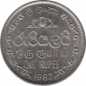 Монета. Цейлон (Шри-Ланка). 1 рупия 1982 год. ав.