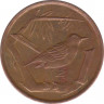 Монета. Каймановы острова. 1 цент 1999 год. рев.