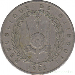 Монета. Джибути. 50 франков 1983 год.