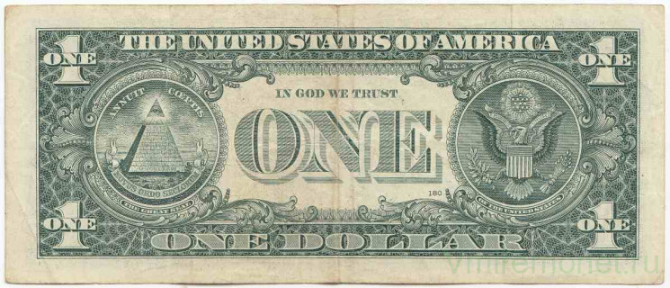 Банкнота. США. 1 доллар 2009 год. Серия C. Тип 530.