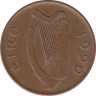 Монета. Ирландия. 1 пенни 1990 год. ав.