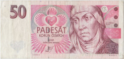 Банкнота. Чехия. 50 крон 1994 год. Тип 11а.