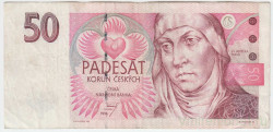 Банкнота. Чехия. 50 крон 1994 год. Тип 11а.