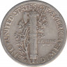 Монета. США. 10 центов 1937 год. Монетный двор D. рев.