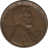 Монета. США. 1 цент 1956 год D. ав.
