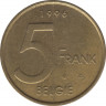 Монета. Бельгия. 5 франков 1996 год. BELGIE. ав.