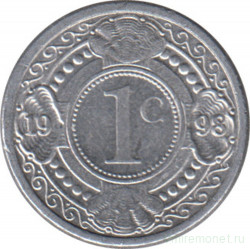 Монета. Нидерландские Антильские острова. 1 цент 1998 год.