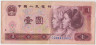 Банкнота. Китай. 1 юань 1980 год. (синий серийный номер). ав.