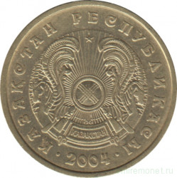 Монета. Казахстан. 10 тенге 2004 год.