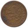 Монета. Чехословакия. 10 геллеров 1935 год.
