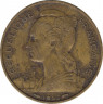 Монеты. Реюньон 20 франков 1955 год. ав.