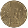 Монета. Франция. 10 центов 2009 год.