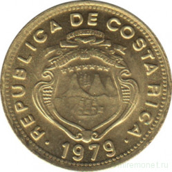 Монета. Коста-Рика. 5 сентимо 1979 год.
