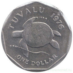 Монета. Тувалу 1 доллар 1976 год.