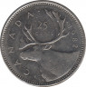 Монета. Канада. 25 центов 1982 год. ав.