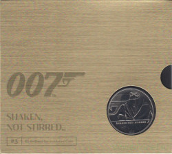 Монета. Великобритания. 5 фунтов 2020 год. «Джеймс Бонд. Агент 007». Монета № 3. В буклете.