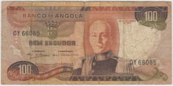 Банкнота. Ангола. 100 эскудо 1972 год. Тип 101.