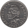 Монета. Французская Полинезия. 10 франков 1983 год. ав.