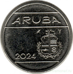 Монета. Аруба. 10 центов 2024 год.