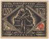 Бона. Нотгельд. Германия. Город Остерфельд. 100 пфеннигов 1921 год. Вариант 1033.1.3. рев.