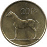 Реверс. Монета. Ирландия. 20 пенсов 2000 год.