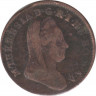 Монета. Австрийская империя. 1/2 крейцера 1780 год. Мария Терезия. Монетный двор W. ав.