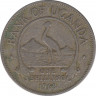Монета. Уганда. 1 шиллинг 1968 год. ав.