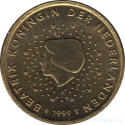 Монета. Нидерланды. 50 центов 1999 год.