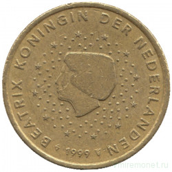 Монета. Нидерланды. 50 центов 1999 год.