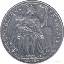 Монета. Новая Каледония. 5 франков 2010 год.