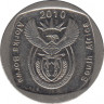 Монета. Южно-Африканская республика (ЮАР). 1 ранд 2010 год. ав.