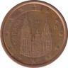 Монета. Испания. 5 центов 2004 год. ав.
