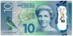 Банкнота. Новая Зеландия. 10 долларов 2015 год. Тип 192.