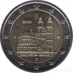 Монета. Германия. 2 евро 2021 год. Анхальт-Саксония (G).