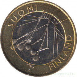 Монета. Финляндия. 5 евро 2010 год. Исторические регионы Финляндии. Сатакунта