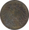 Монета. Германия (Германская империя 1871-1922). 1 пфенниг 1912 год. (D). рев.