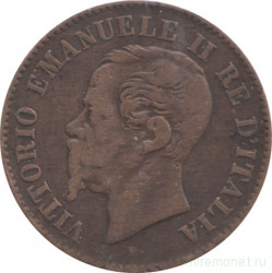 Монета. Италия. 2 чентезимо 1861 год. М.