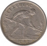 Монета. Люксембург. 1 франк 1946 год. ав.
