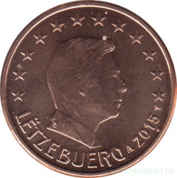Монета. Люксембург. 5 центов 2015 год.