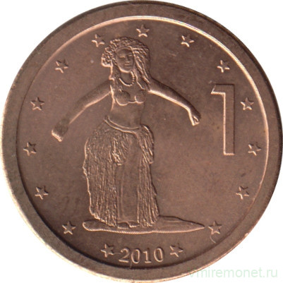 Монета. Острова Кука. 1 цент 2010 год.