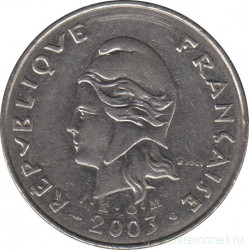 Монета. Французская Полинезия. 50 франков 2003 год.