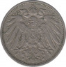 Монета. Германия (Германская империя 1871-1922). 10 пфеннигов 1909 год. (E). рев.
